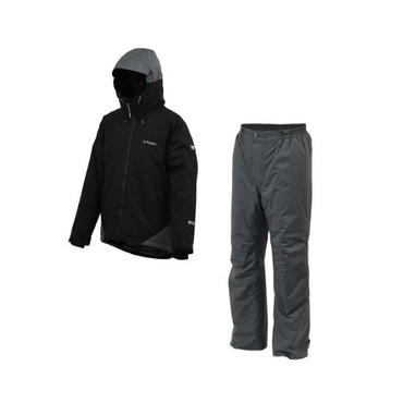 双進 防寒服アウター 6450 RL ストレッチウォームスーツ ブラック M