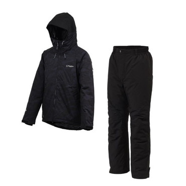 双進 防寒服アウター 6450 RL ストレッチウォームスーツ ブラックカモ M