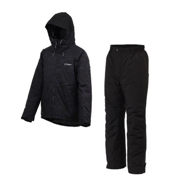 双進 防寒服アウター 6450 RL ストレッチウォームスーツ ブラックカモ L