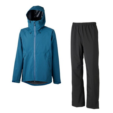 双進 レインウェア 10023 SC フレックスレインスーツ スモークブルー L