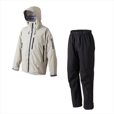 リバレイ レインウェア 7713 RBB タイドゲームレインスーツ ライトグレー M　（24年春夏モデル）