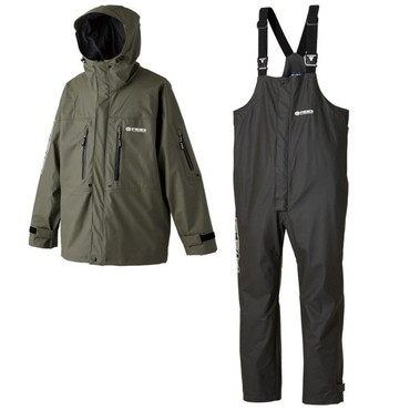 双進 レインウェア 7707 RBB オフショアレインスーツ オリーブ L