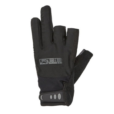 双進 手袋 7769 RBB ソルトゲームグローブ(3本指カット)　BLK×ライトグレー　3Lサイズ