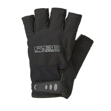 双進 手袋 7770 RBB ソルトゲームグローブ(5本指カット)　BLK×ライトグレー　Mサイズ