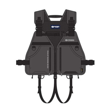 双進 ライフジャケット 7788 RBB ロックショアトランクベスト グレー フリー