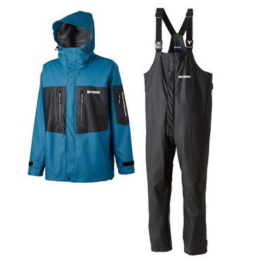 双進 レインウェア 7707 RBB オフショアレインスーツ スモークブルー L