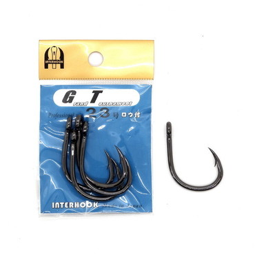 インターフック 針 GT-23 ロウ付 黒 6/0