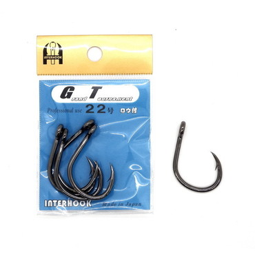 インターフック 針 (バラ)GT-22ロウ付 (黒)