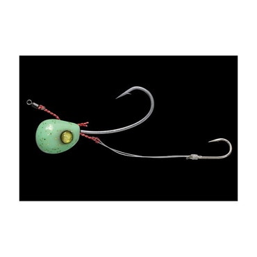 【特価】ジャッカル ビンビンテンヤ鯛夢 10号 大 チャートグローゴールドフレーク