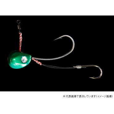 ジャッカル ビンビンテンヤ鯛夢 5号 中 メタルグリーン