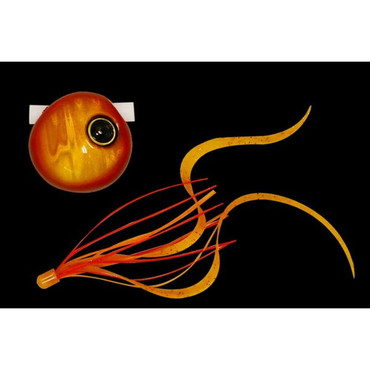 ジャッカル　鉛式　ビンビン玉　スライド　４５ｇ　レッドゴールド／エビオレカーリーＴ＋