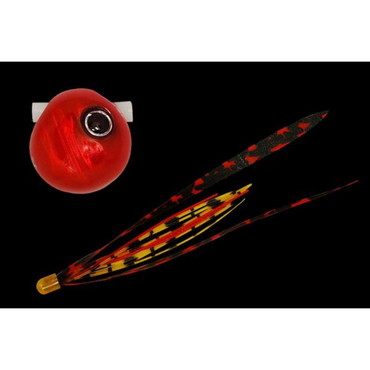 ジャッカル 鉛式 ビンビン玉 スライド 45g レッドレッド/シマレッドT+