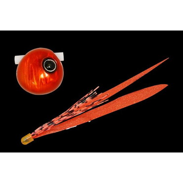 ジャッカル 鉛式 ビンビン玉 スライド 45g レッドオレンジ/オレンジゴールドT+