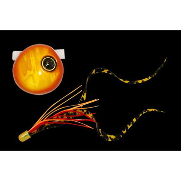 ジャッカル　鉛式　ビンビン玉　スライド　６０ｇ　オレンジゴールド／シマオレカーリーＴ＋