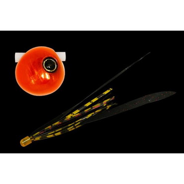 ジャッカル　鉛式　ビンビン玉　スライド　６０ｇ　オレンジオレンジ／真っ黒レッドＴ＋