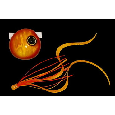 ジャッカル　鉛式　ビンビン玉　スライド　８０ｇ　レッドゴールド／エビオレカーリーＴ＋