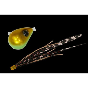 ジャッカル 爆流 鉛式ビンビン玉スライド 45g チャートグローゴールド/超ケイムラT+