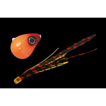 ジャッカル 爆流 鉛式ビンビン玉スライド 60g ホットオレンジ/シマレッドT+