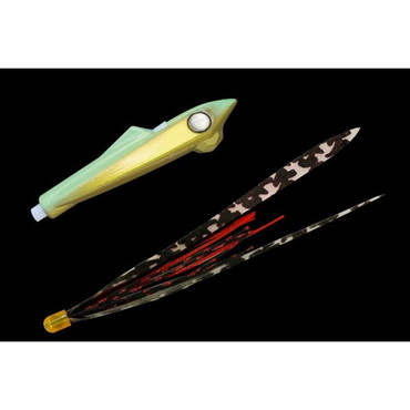 ジャッカル ビンビンロケット 20g チャートグローゴールド/超ケイムラT+