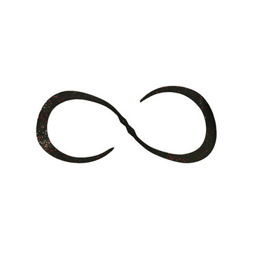 ジャッカル ビンビン玉T+ネクタイ セミカーリー 真ッ黒レッドフレーク