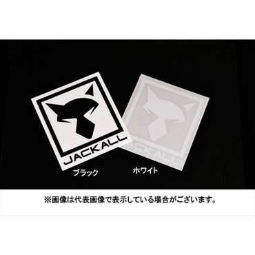 ジャッカル　ＪＫカッティングステッカースクエア　Ｌ　ブラック