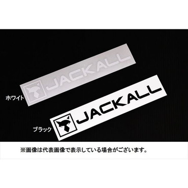 ジャッカル　ＪＫカッティングステッカー長方形　Ｍ　ホワイト