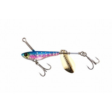 ジャッカル ビッグバッカースピン 20g ブルピン/グロードット