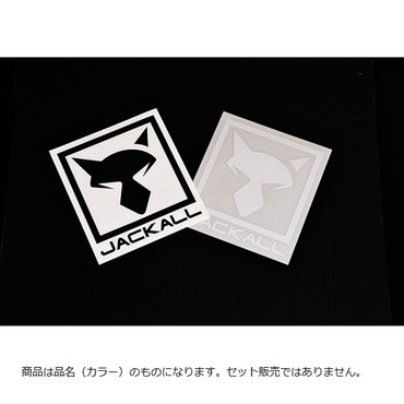 ジャッカル ステッカー JKカッティングステッカースクエアS ホワイト