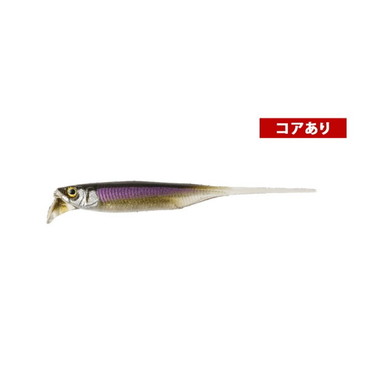 ジャッカル ワーム ドリフトフライ 3.0インチ エラストマー フラッシングワカサギ