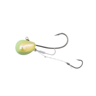 ジャッカル テンヤ 鉛式 ビンビンテンヤ鯛夢 12号 チャートグロー/ゴールド