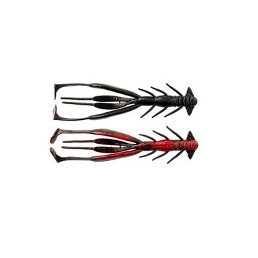 ジャッカル ワーム ブリーカー ジミーシュリンプ3.8インチ アカハラデビル