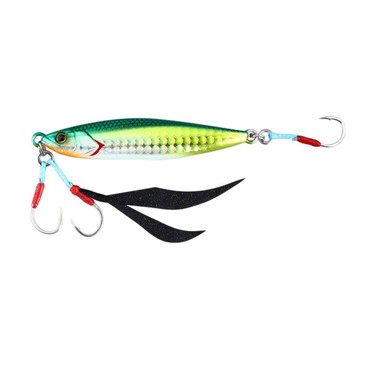 ジャッカル メタルジグ フラッグトラップ 40g グリキンハラグロー