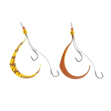 ジャッカル タイラバ 鯛ラバ 乱舞 ビンビンスイッチ スペアラバーフックセット #9/#9 エビオレ&コーラセット