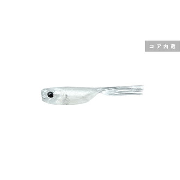 ジャッカル ワーム エリーゼ1.5インチ クリアコアパール