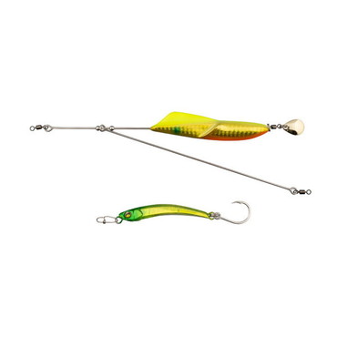 ジャッカル 投げ釣り仕掛け ジェットロー ミッド 35g チャートゴールドセット