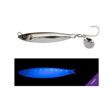 ジャッカル メタルジグ フラッグトラップ ブレード 80g 超UVシルバー