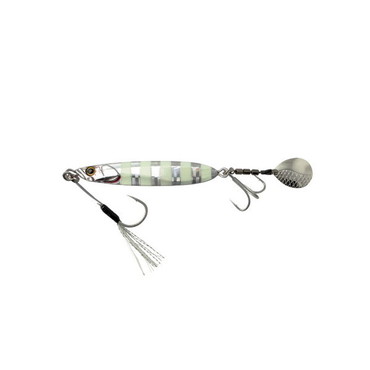 ジャッカル メタルジグ ビッグバッカー E･ブレード 40g グローストライプ