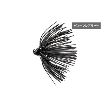 ジャッカル ラバージグ アナーキー パワーフレア 9g ソリッドブラック