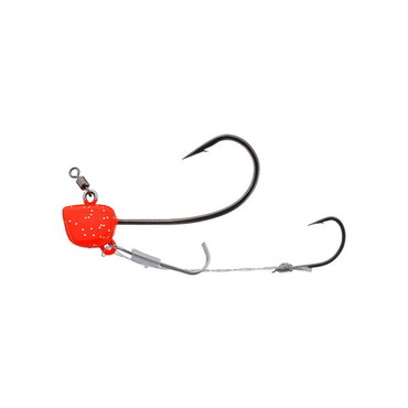 ジャッカル テンヤ 鉛式 ビンビンテンヤ鯛夢 スローフォール 3号 オレンジゴールドフレーク