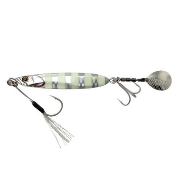 ジャッカル メタルジグ ビッグバッカー E-ブレード 7g グローストライプ