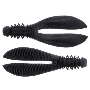 ジャッカル ワーム リビングバニー3.8インチ エラストマー ストレートブラック