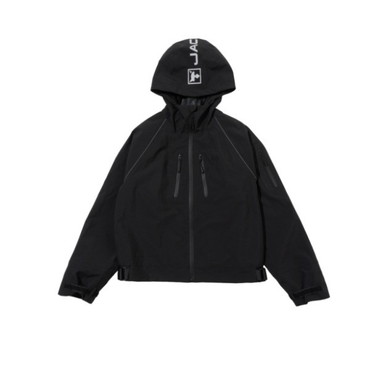 ジャッカル レインウェア JA-A003 ウェーディングショートジャケット ブラック XXL
