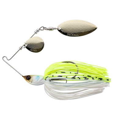 ジャッカル スピナーベイト  スーパードーンタンデムウィロー 3/8oz チャートバックパール