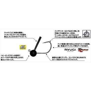 ZAPPU ザップ ジグヘッド パワーインチワッキー 1/8oz(3.5g)