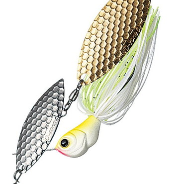 エバーグリーン スピナーベイト バズベイト Dゾーン 3/8oz ダブルウィロー #29 ホワイトチャートSG