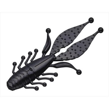 エバーグリーン ワーム キッカーバグ 3.3インチ ファットベイビー #58 ソリッドブラック