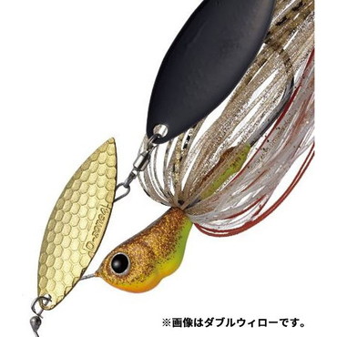 エバーグリーン スピナーベイト バズベイト Dゾーン 3/8oz タンデムウィロー #59 ゴールドブラック