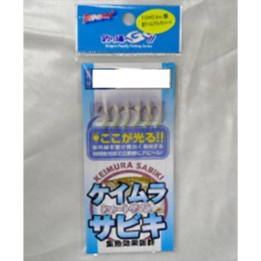 マルシン漁具 サビキ仕掛け ケイムラサビキ 4号