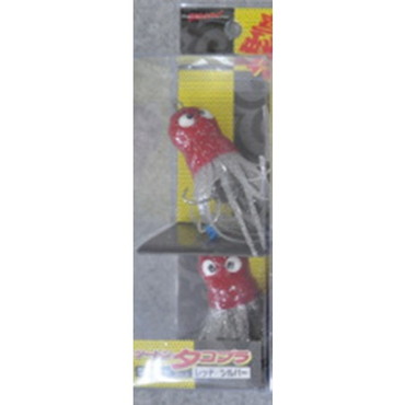 マルシン漁具 仕掛け ツートンタコブラ 50g 赤/シルバー