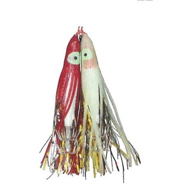 マルシン漁具 仕掛け タコ抱くスッテ 2 レッド+グロー